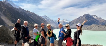 Hiking up to Tasman Glacier on Day 1 of the Alps 2 Ocean | Bec Adams