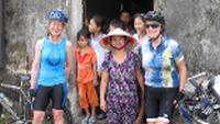 Cyclists & locals in Phat Diem |  <i>Adventure South</i>