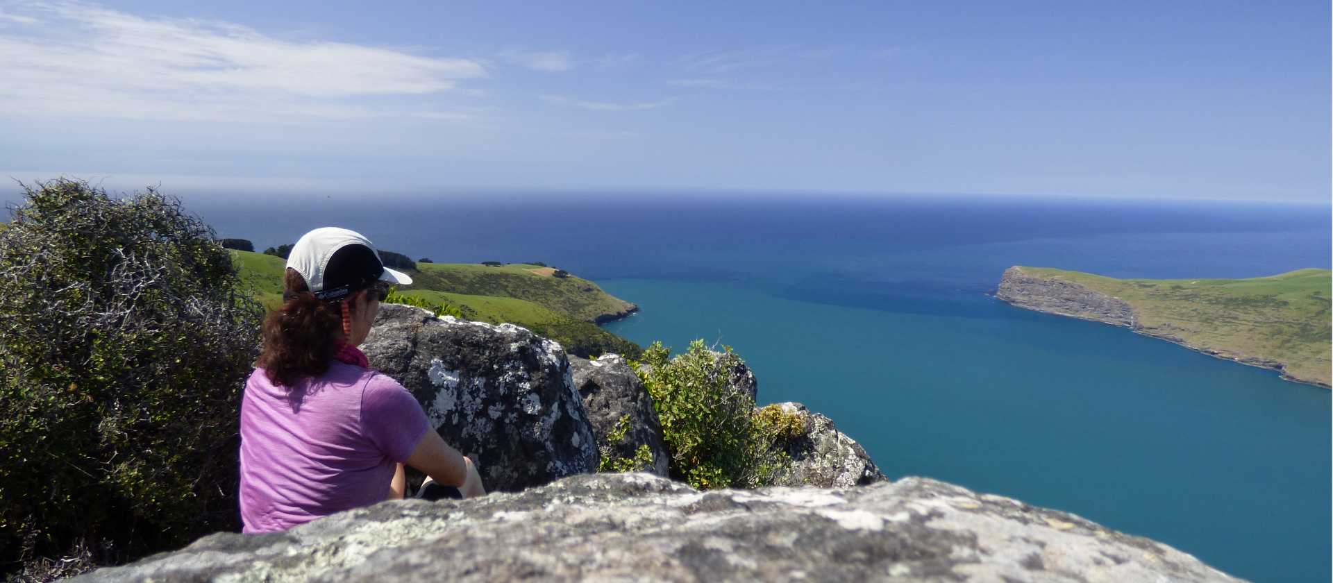 Sitting and soaking up the views from the Ridge Walk | Janet Oldham