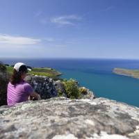 Sitting and soaking up the views from the Ridge Walk | Janet Oldham