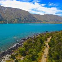 Cycling near Lake Ohau Lodge on the Alps 2 Ocean Cycle Trail | Daniel Thour
