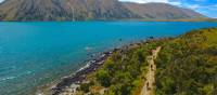 Cycling near Lake Ohau Lodge on the Alps 2 Ocean Cycle Trail | Daniel Thour