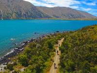 Cycling near Lake Ohau Lodge on the Alps 2 Ocean Cycle Trail |  <i>Daniel Thour</i>