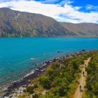 Cycling near Lake Ohau Lodge on the Alps 2 Ocean Cycle Trail | Daniel Thour