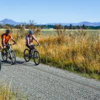 Cycling through Lumsden on the Around the Mountains trail | Great South