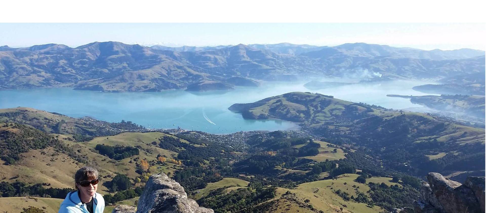 View from Stoney Peak Summit on Banks Peninsula | Kaye Wilson