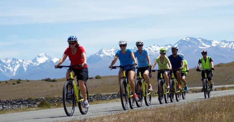 Take in the views of Aoraki, Mt Cook as you ride along turquoise canals |  <i>Lisa Jones</i>