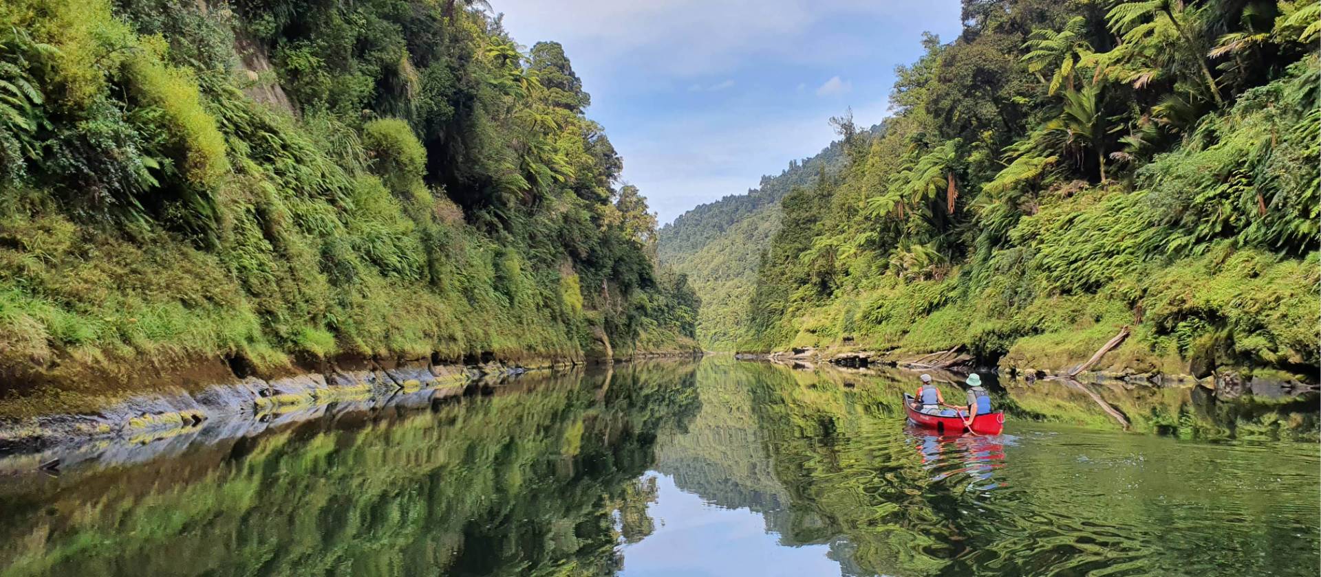 Pristine and relaxing nature along the Whanganui Journey