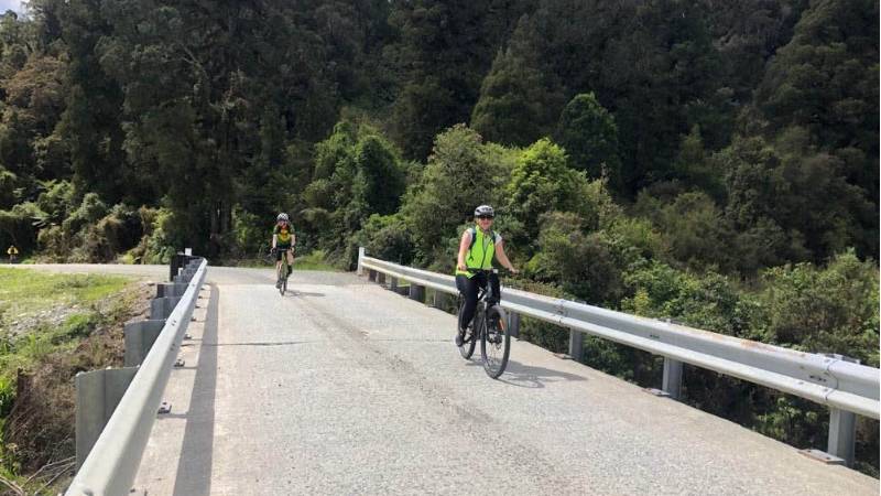 Biking on the inland route towards Lake Brunner |  <i>Adventure South NZ</i>