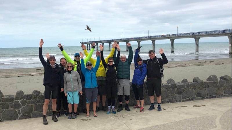 We made it! The finish line at New Brighton in Christchurch. |  <i>Adventure South NZ</i>