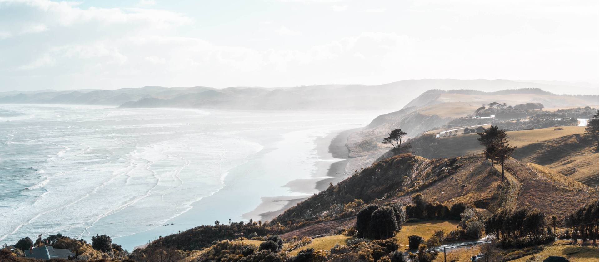 Coastline near Raglan with its long stretches of surfing beaches | Douglas Bagg