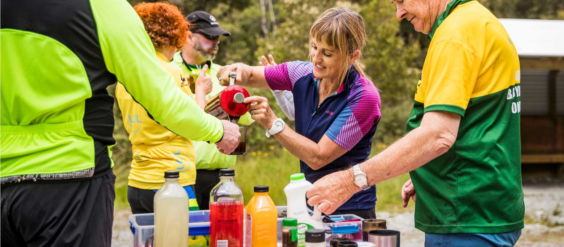 We take regular stops on the trail to refuel | Lachlan Gardiner