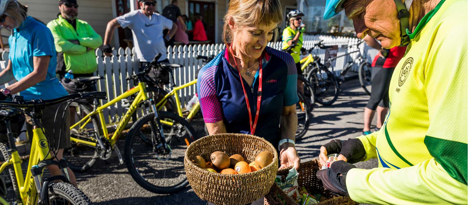 Stocking up on snacks for the ride ahead | Lachlan Gardiner