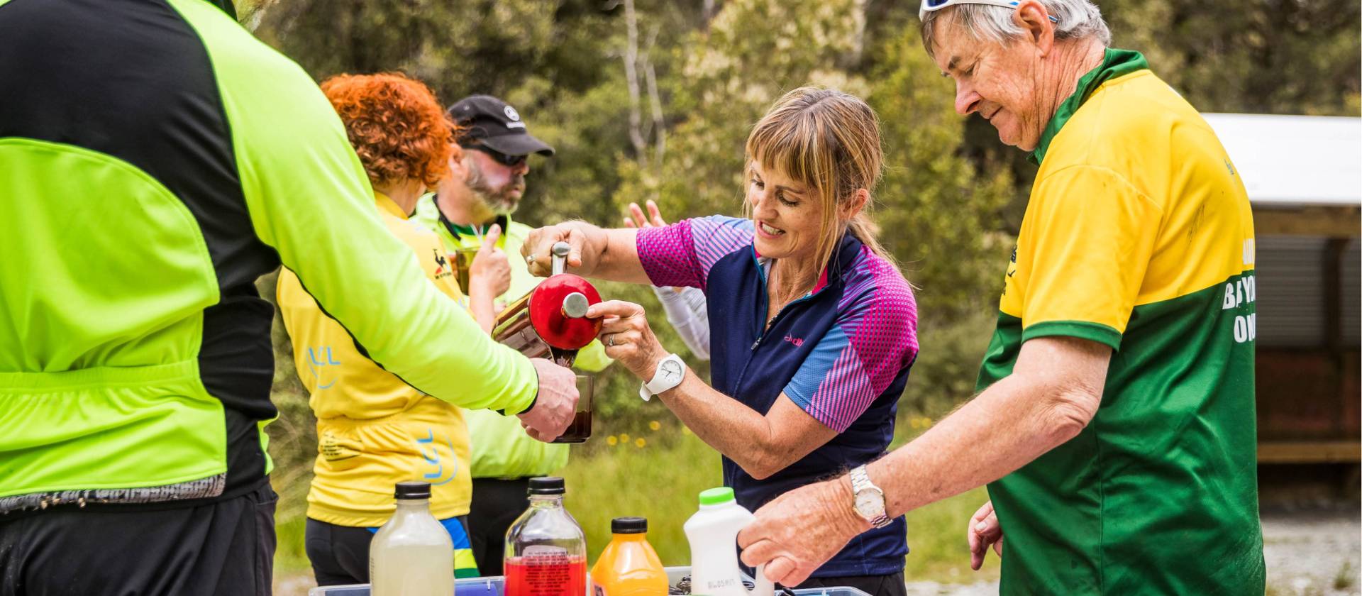 We take regular stops on the trail to refuel | Lachlan Gardiner