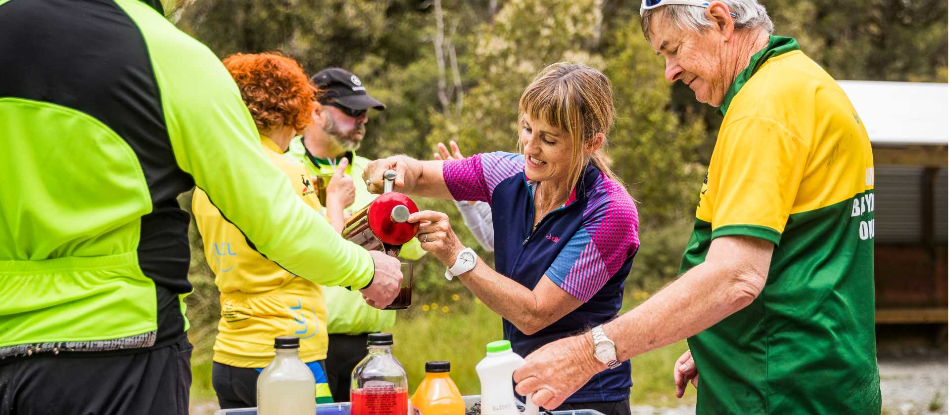 We take regular stops on the trail to refuel | Lachlan Gardiner