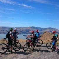 Mountain biking group takes a break in another fantastic location | Alain Goerens