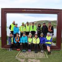 The Friendly Bay photo frame at the end of the Alps to Ocean Cycle Trail. | Neil Bowman