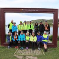 The Friendly Bay photo frame at the end of the Alps to Ocean Cycle Trail. | Neil Bowman