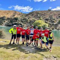 Enjoying the spectacular riding along the South Island Trails