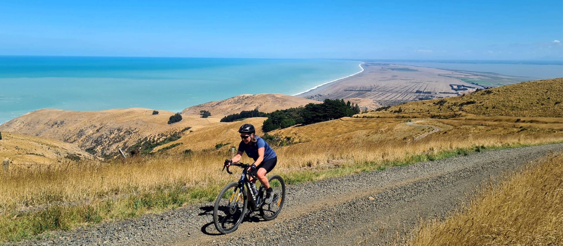 Views of the coastline climbing on Banks Peninsula | Hana Black