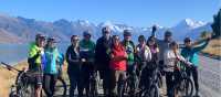Happy cyclists on the Alps to Ocean trail