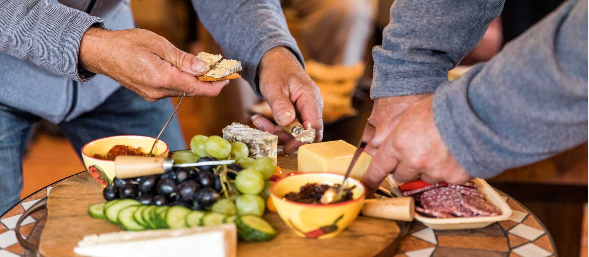 Food platter at Clyde Village Vineyard | Lachlan Gardiner