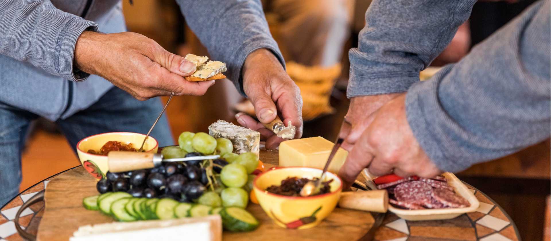 Food platter at Clyde Village Vineyard | Lachlan Gardiner