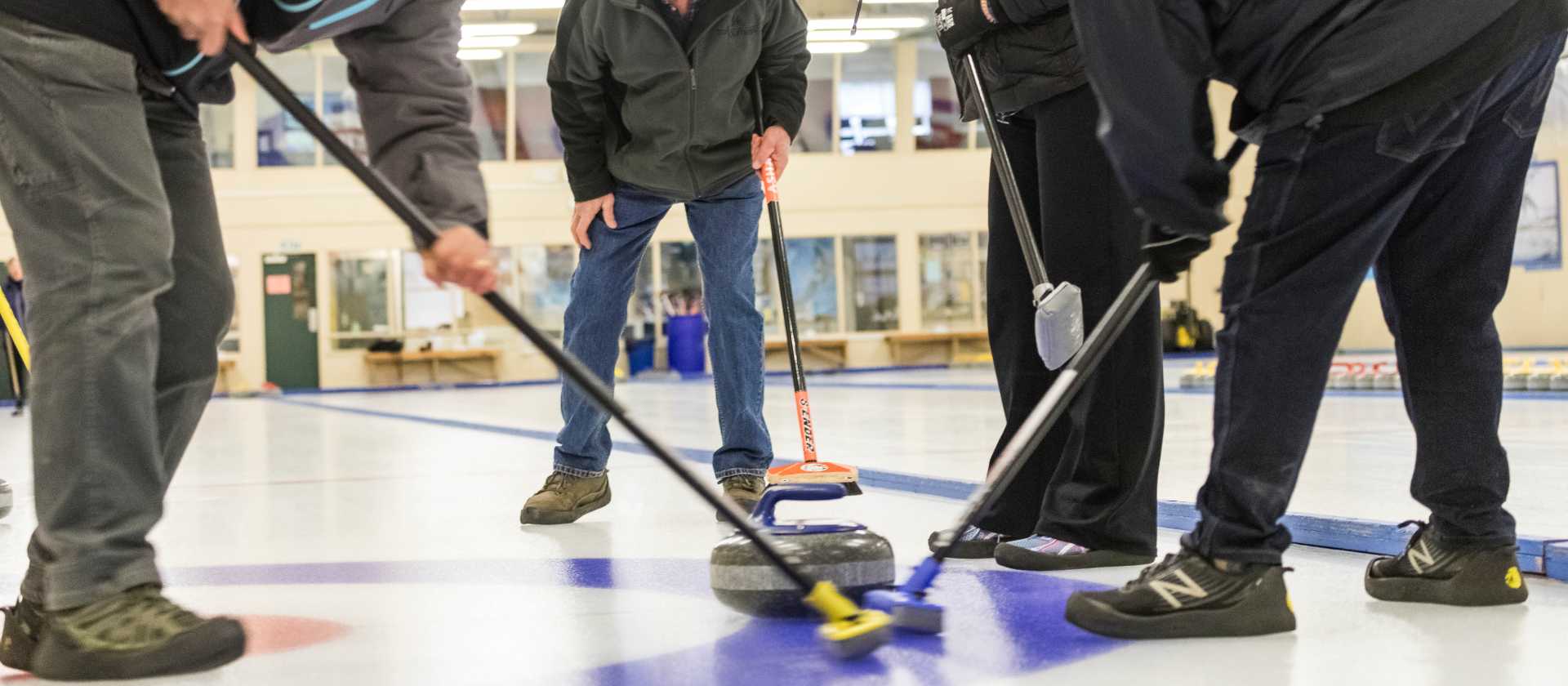 Compete with your fellow cyclists in a game of curling | Lachlan Gardiner