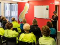 Trip briefing at our depot before heading out to explore |  <i>Lachlan Gardiner</i>