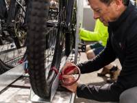 Securing our bikes to our custom bike trailers |  <i>Lachlan Gardiner</i>