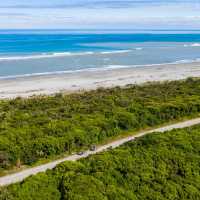 The cycle trail weaves it's way along the Tasman coastline | Lachlan Gardiner
