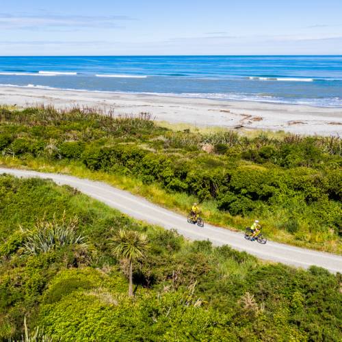 The trail takes you along stunning coastline into Greymouth