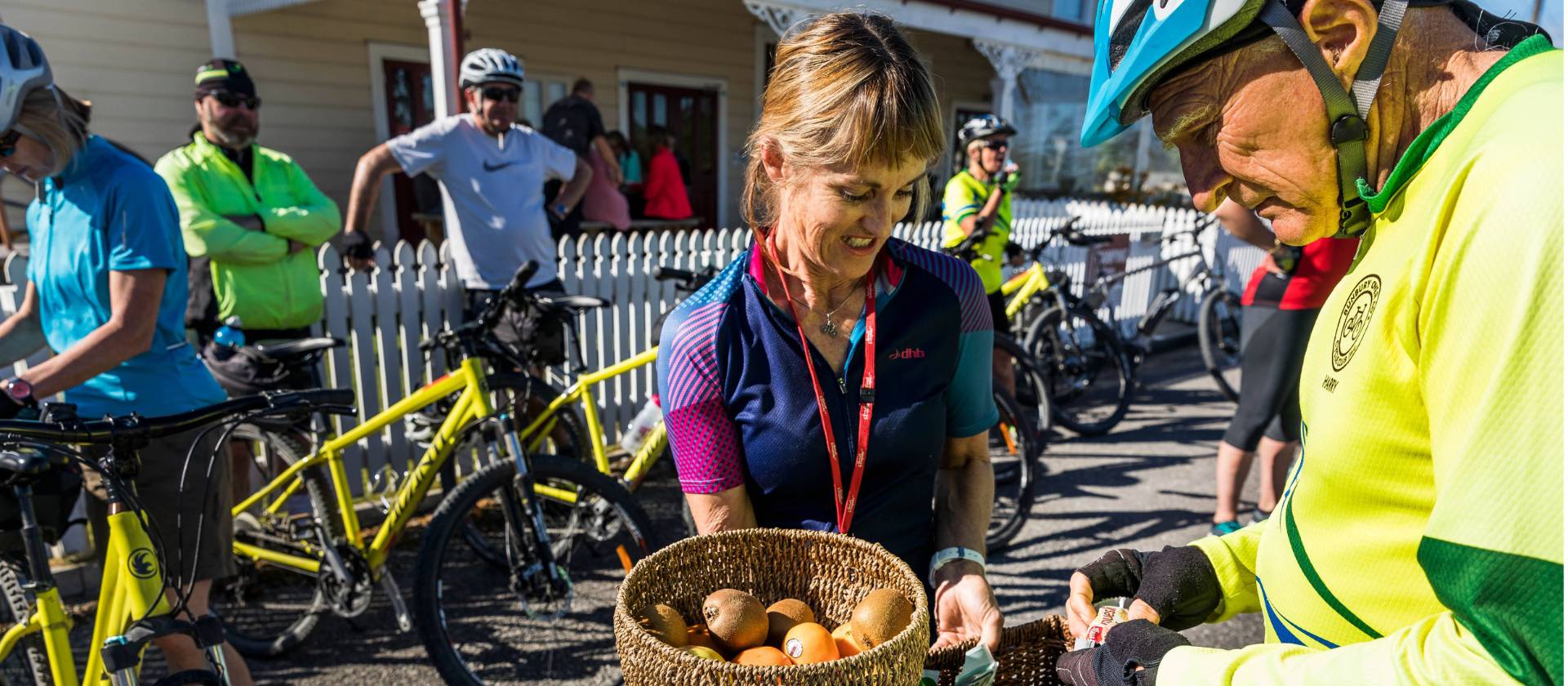 Stocking up on snacks for the ride ahead | Lachlan Gardiner