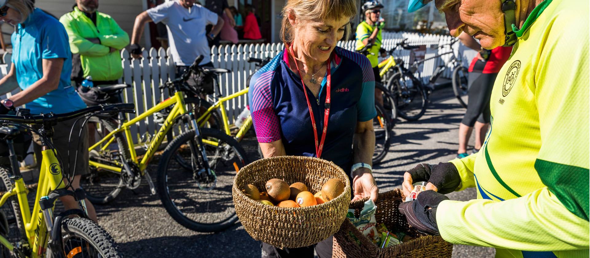Stocking up on snacks for the ride ahead | Lachlan Gardiner