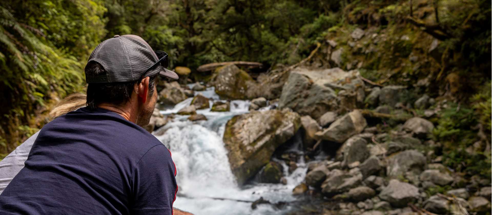 Discover the spectacular Marian Falls, secluded and stunning, in the Hollyford Valley - the perfect way to round out your overnight stay on the Milford Sound | Izzi Barton