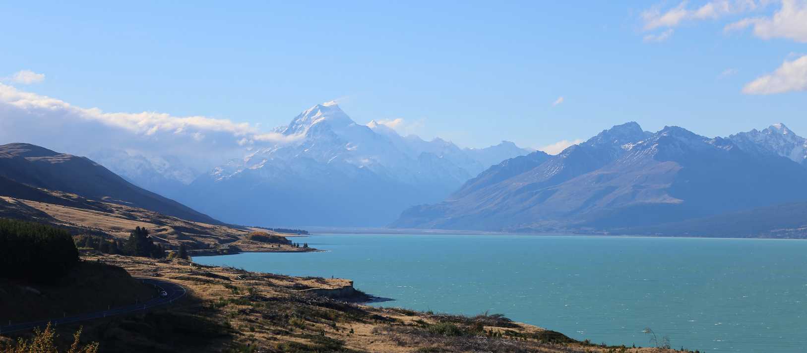 Stunning view of the mighty Aoraki/Mt Cook towering above Lake Pukaki | Neil Bowman