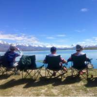 Lake Pukaki Picnic, Alps 2 Ocean Cycle Trail | Chris Cameron