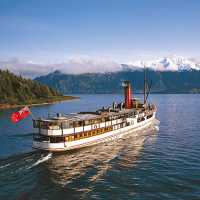 TSS Earnslaw Steamship sailing from Walter Peak High Country Farm to Queenstown | Real Journeys
