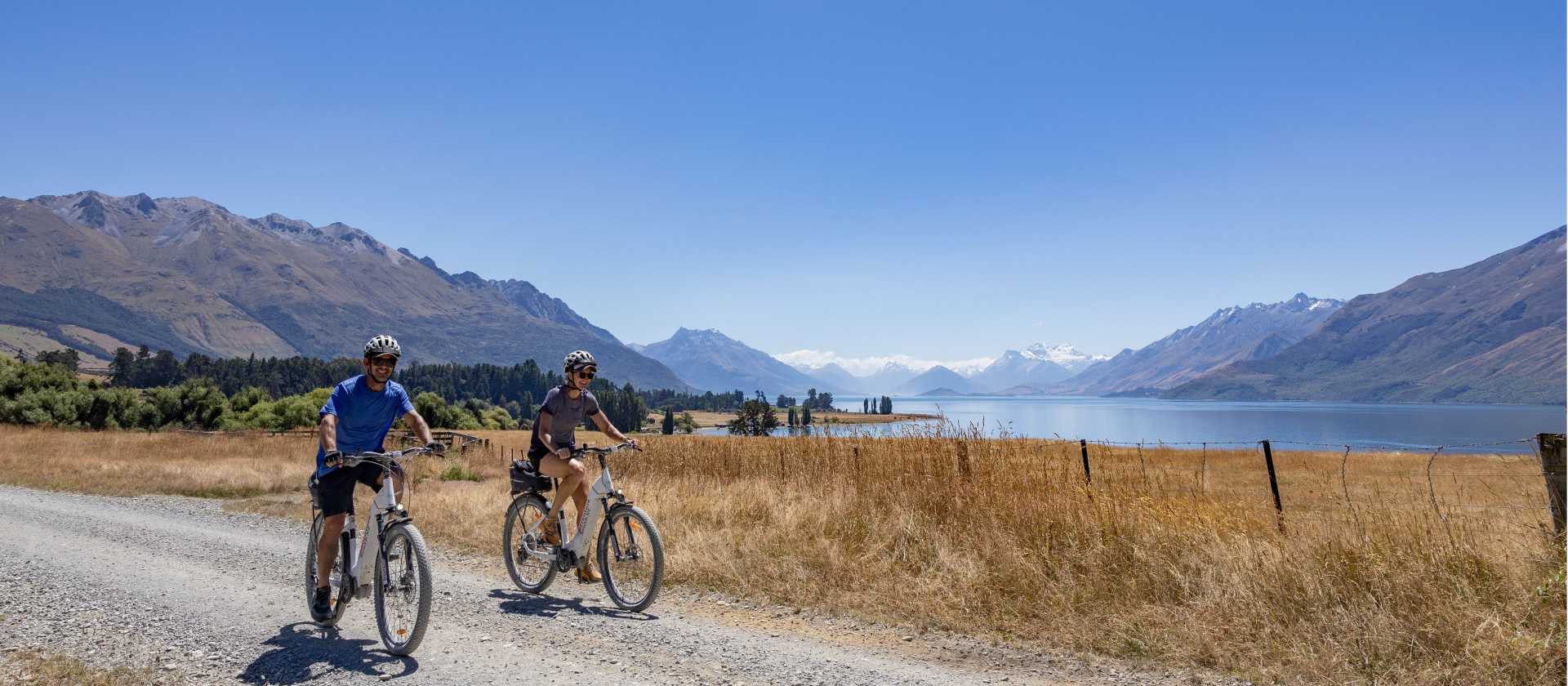 Cycling on the Around the Mountains Trail, between Mavora Lakes and Walter Peaks Station in the Vonn Valley | Izzi Barton