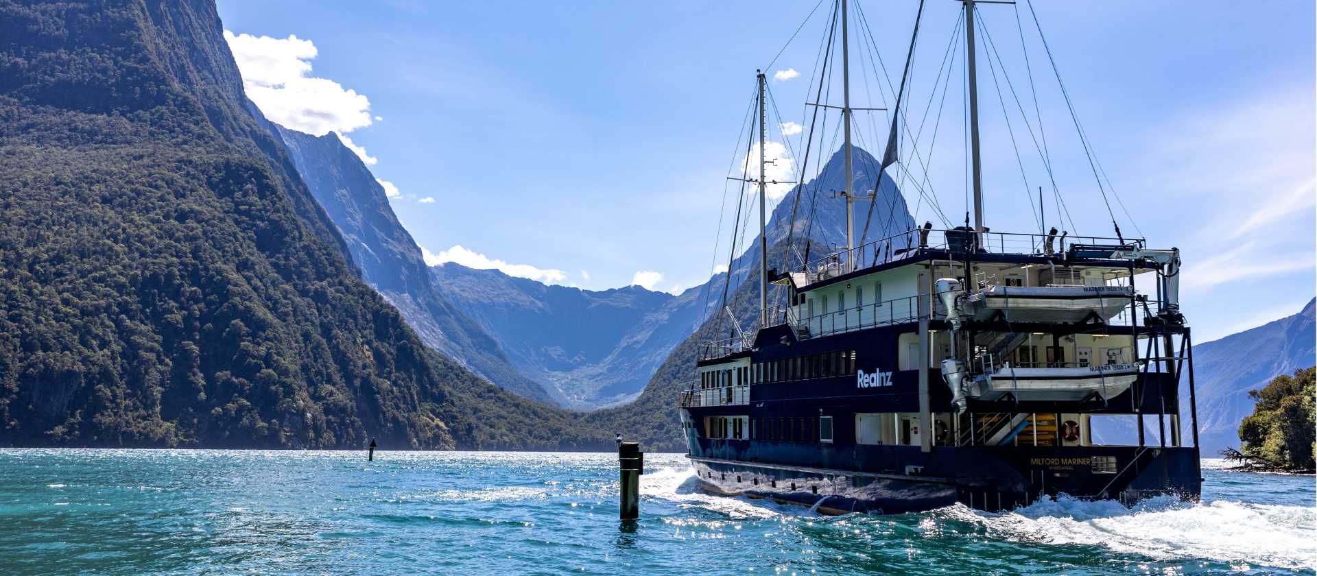 Experience Piopiotahi, the Milford Sound - a truly remote paradise! Stay aboard the Milford Mariner, sailing in the most remote regions of Aotearoa New Zealand. | Izzi Barton