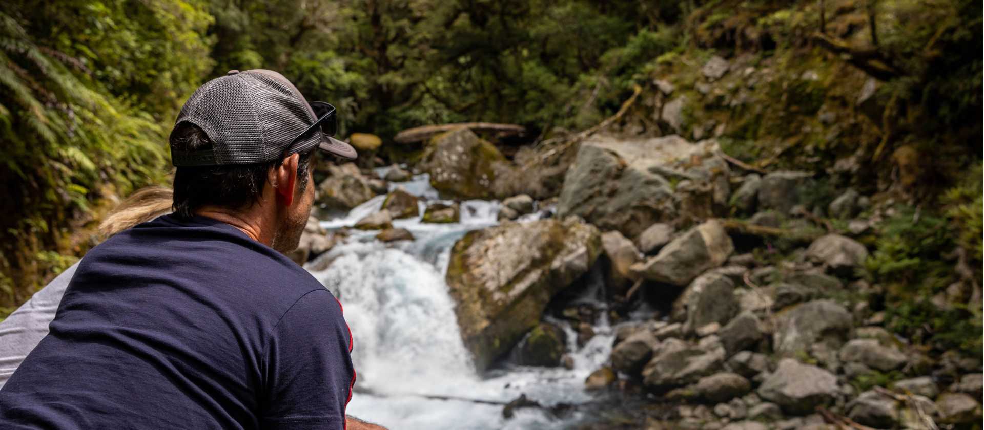 Discover the spectacular Marian Falls, secluded and stunning, in the Hollyford Valley - the perfect way to round out your overnight stay on the Milford Sound | Izzi Barton