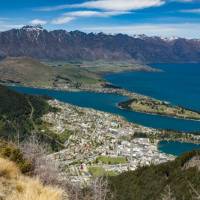 Epic views over Queenstown Township and and Lake Wakatipu from Ben Lomond Summit | Colin Monteath