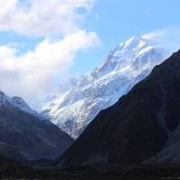 Aoraki/Mt Cook towers over the start point of the Alps to Ocean Cycle Trail. | Neil Bowman