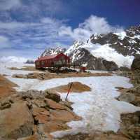 The climb to Mueller Hut from Mt Cook Village is a rewarding one