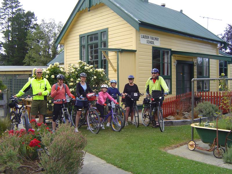 Ready to ride after a comfortable night at the converted Lauder School B&B.