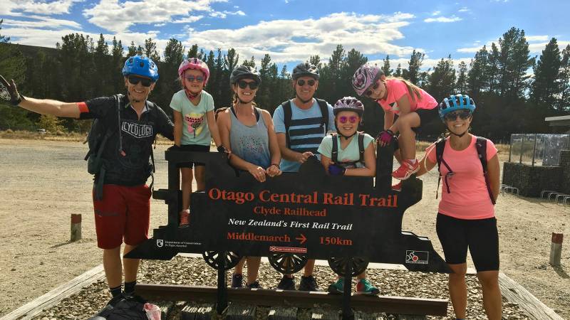 Start of the Otago Central Rail Trail in Clyde |  <iPhilip Wyndham</i