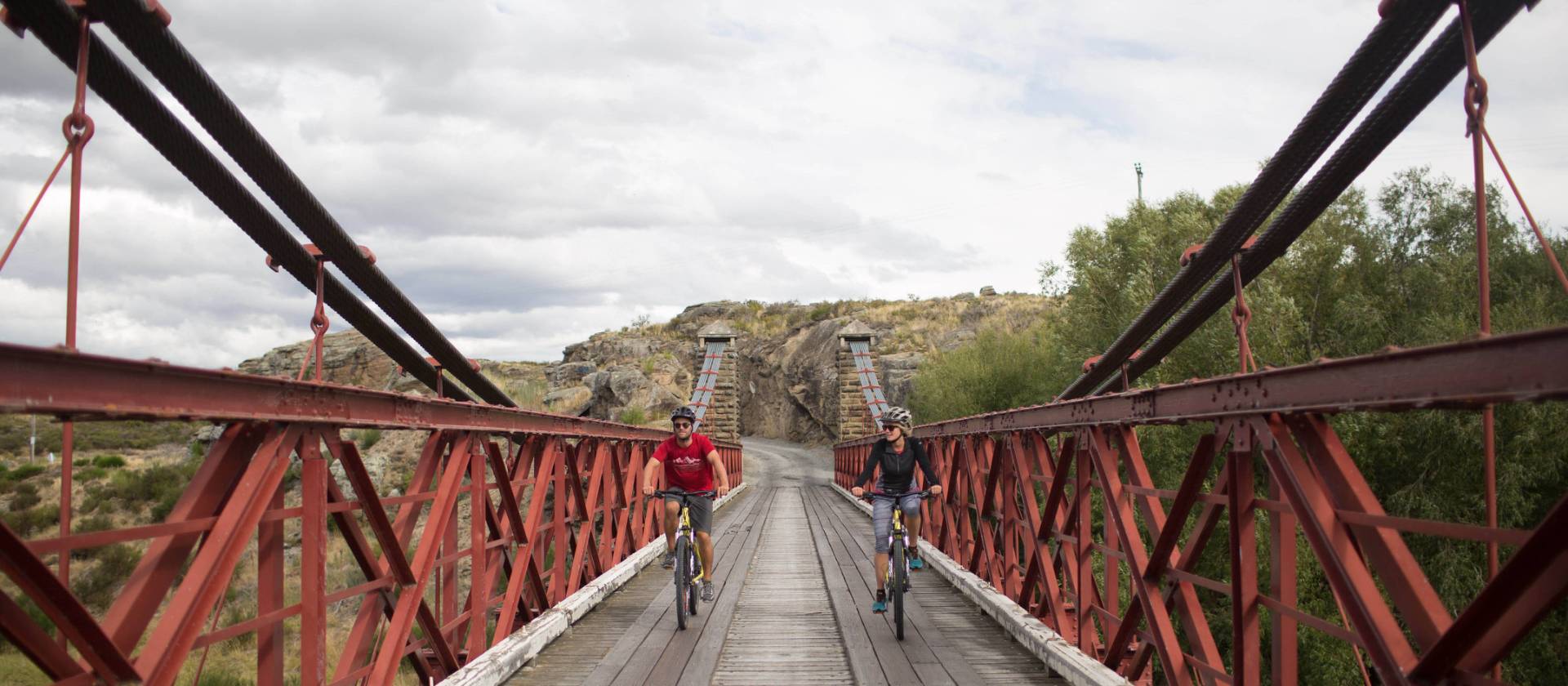 Cycling over the Ophir railway bridge | Tom Powell