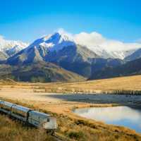 Glide through the towering Tiritiri-o-te-moana / Southern Alps aboard the TranzAlpine — a spectacular prelude to your West Coast cycling journey. | Jay French