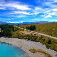 Enjoy spectacular views of Lake Pukaki & the Southern Alps on the Alps 2 Ocean Cycle Trail | Dan Thour