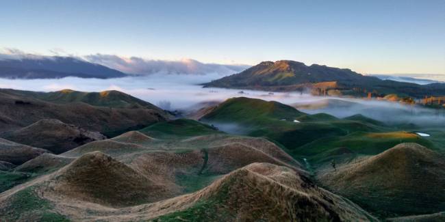 Rolling hills of the Rangitikei District